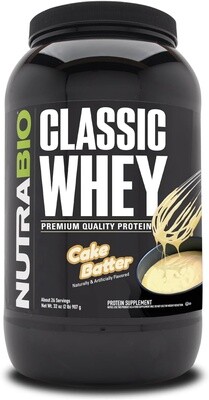 NUTRA BIO  Classic Whey Protein - 2 Pounds