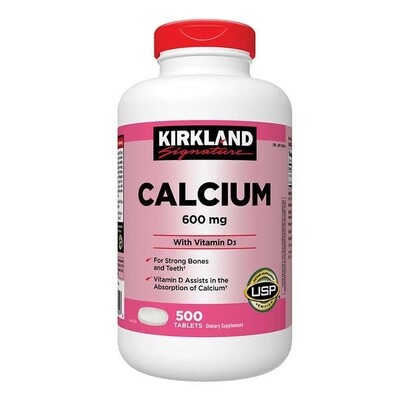 KIRKLAND Signature Calcium 600mg. - 500Tablets