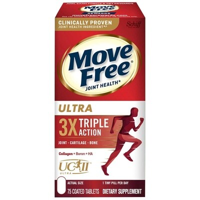 Schiff Move Free Ultra Triple Action - 75 coate tablets