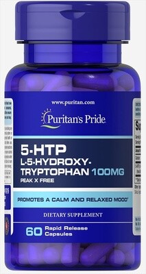 Puritan's Pride 5-HTP 100 mg - 60 Rapid Release capsules