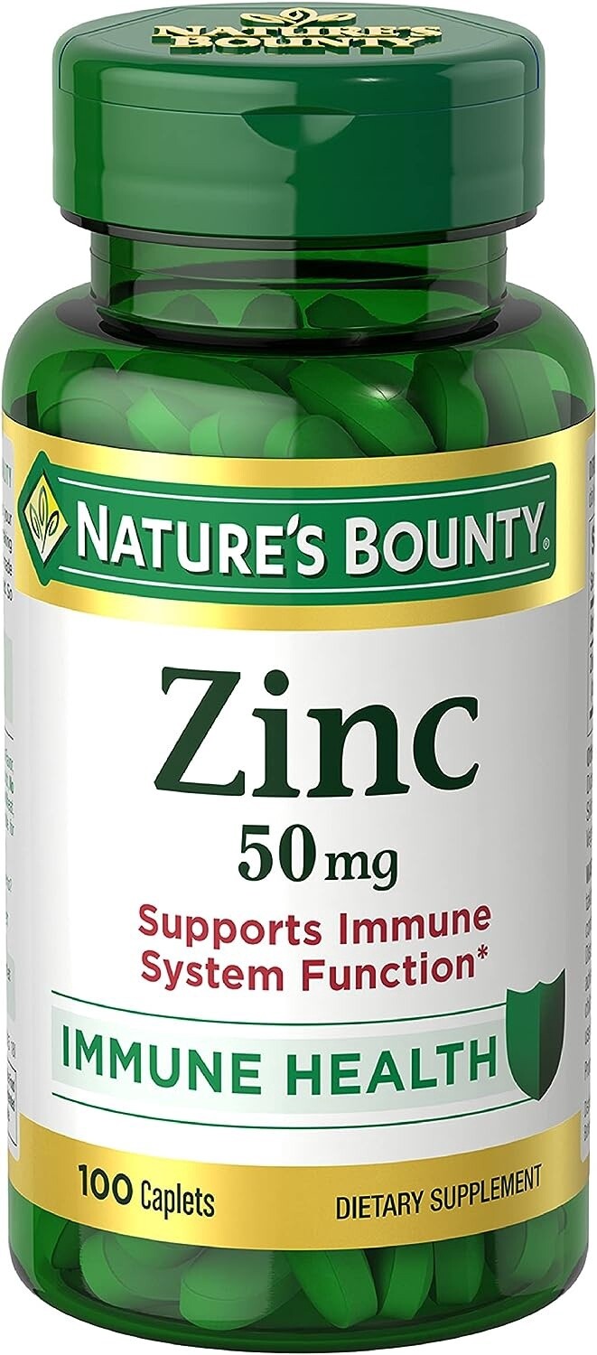Nature&#39;s Bounty Zinc 50 mg - 100 Caplets