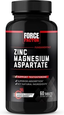 FORCE FACTOR Zine Magnesium Aspartate 60 Tablets