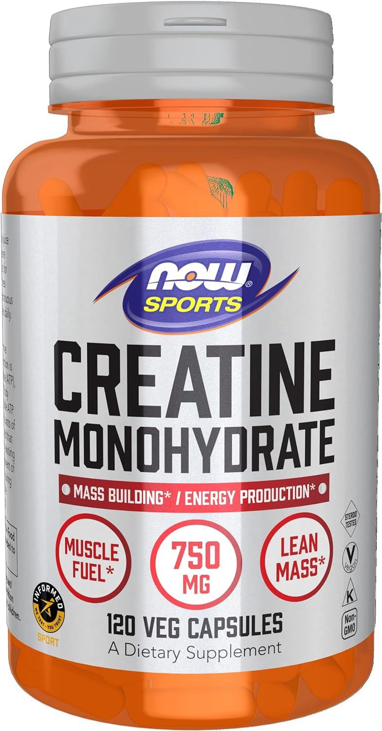 Now Sports Creatine Monohydrate  120 Veg Capsules