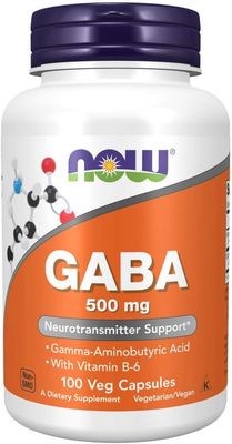 Now GABA  500mg - 100Veg Capsules