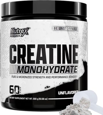 Nutrex Research Creatine Monohydrate Powder Unflavored 300g.