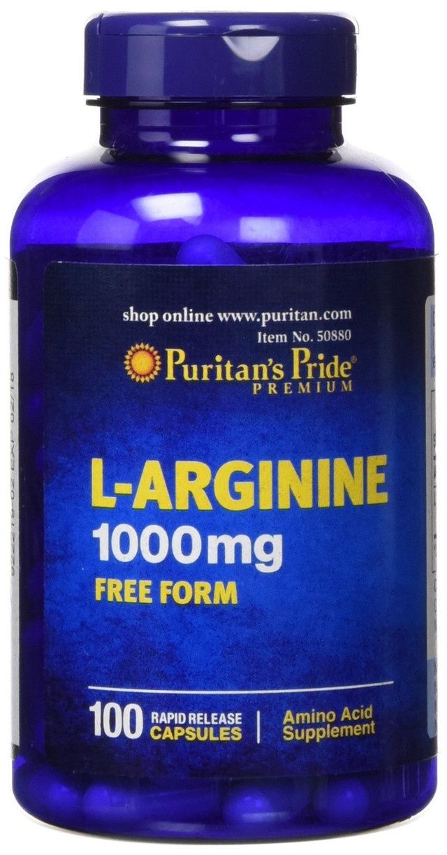 Puritan&#39;s  L-Arginine  1000 mg - 100 Rapid Release