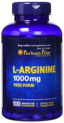 Puritan&#39;s  L-Arginine  1000 mg - 100 Rapid Release