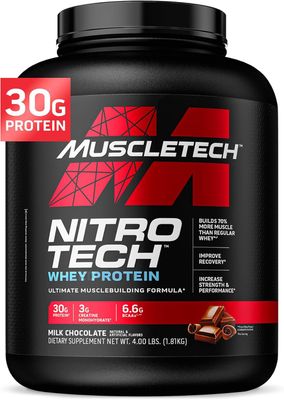 MuscleTech  NitroTech  whey protein  - 4lbs
