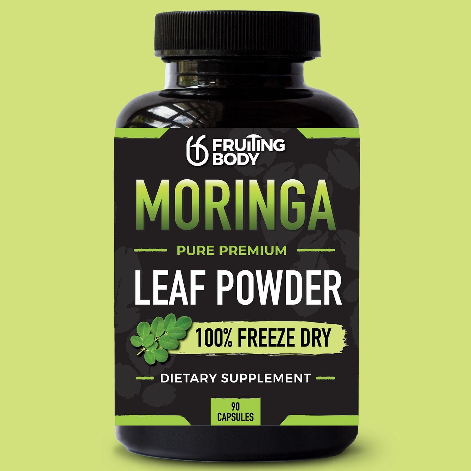Fruiting Body Moringa Leaf Powder 90 capsules