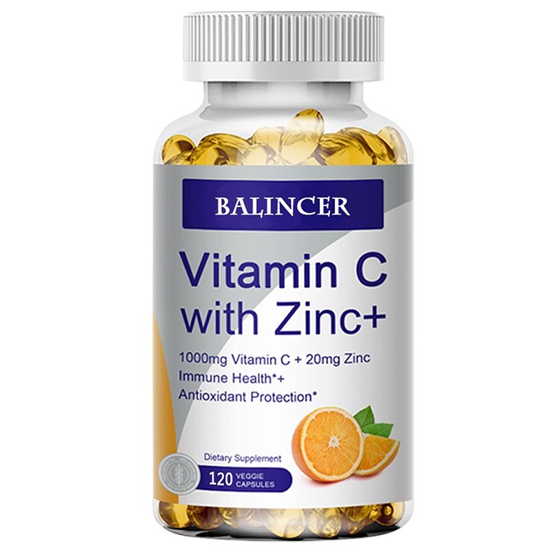 Balincer  Vitamin C With  Zinc+   120 Veggie Capsules