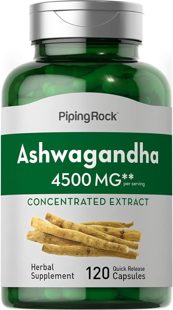 Piping Rock Ashwagandha  4500 mg.   120 Quick Release capsules