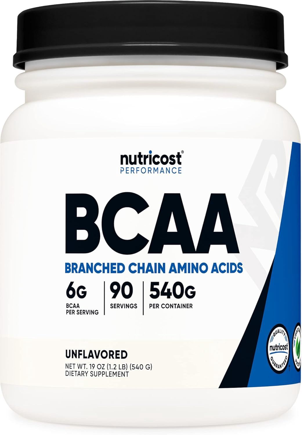 Nutricost BCAA  Powder 540g. (Unflavored)