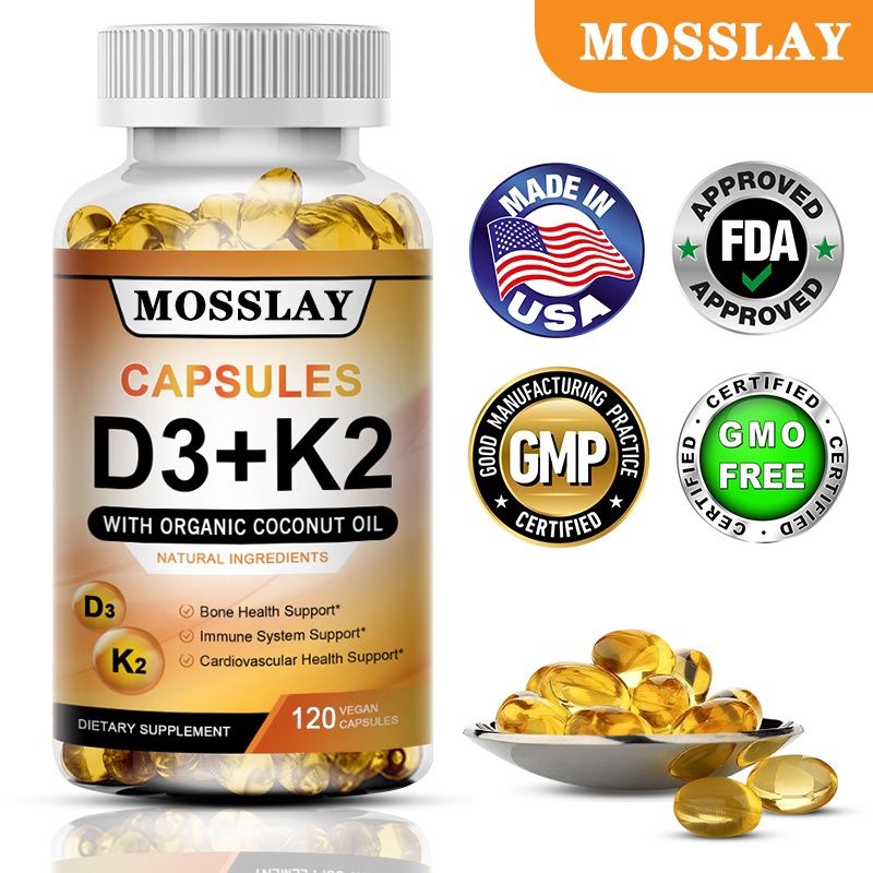 MOSSLAY  D3+K2  60 vegan capsules
