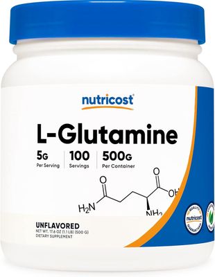 Nutricost   L- Glutamine Powder 500g. ( Unflavored)