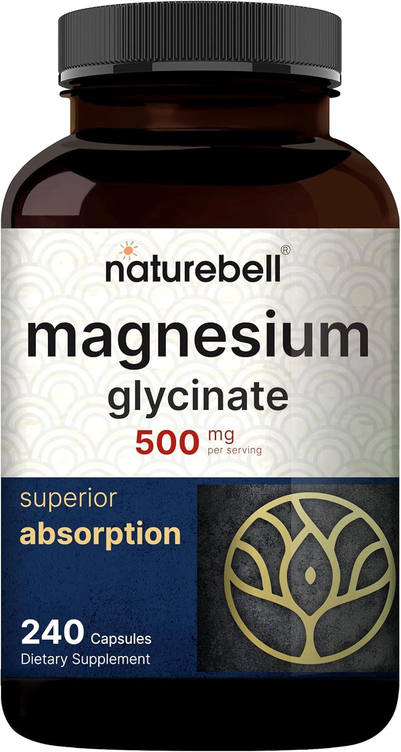Naturebell  Magnesium Glycinate 500 mg.  240 Capsules