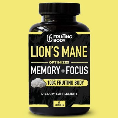 Fruiting Body Lion&#39;s Mane Memmory+Focus   60 Capsules