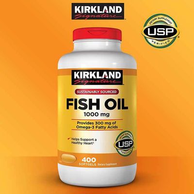 Kirkland  Fish Oil  1000 mg.   400 solfjels