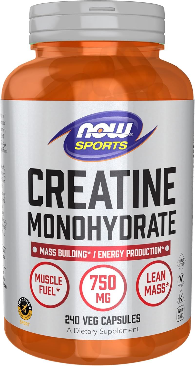 Now Sports   Creatine  Monohydrate   240 veg capsules