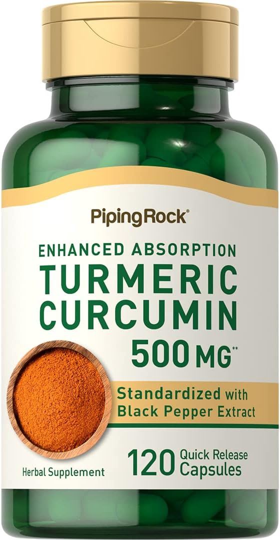 Piping Rock Turmeric Curcumin   500 mg.   120 Quick Release Capsules