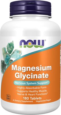 NOW  Magnesium  Glycinate   180 Tablets