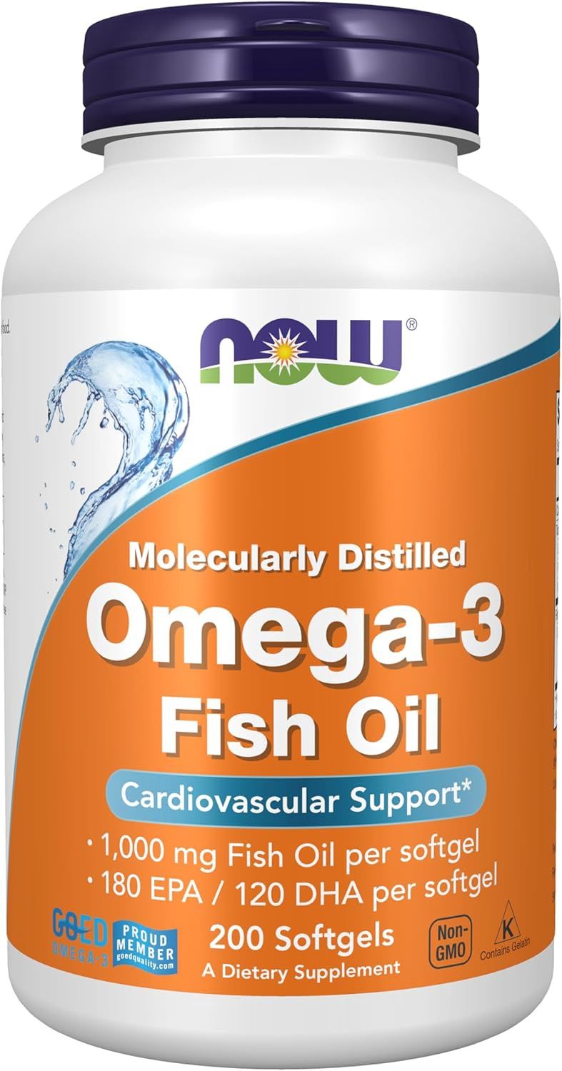 NOW  Omega-3 Fish Oil  200 softgels