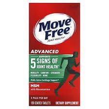 Move Free Advanced Glucosamine Chondroitin MSM Joint Support   120 coated  tablets