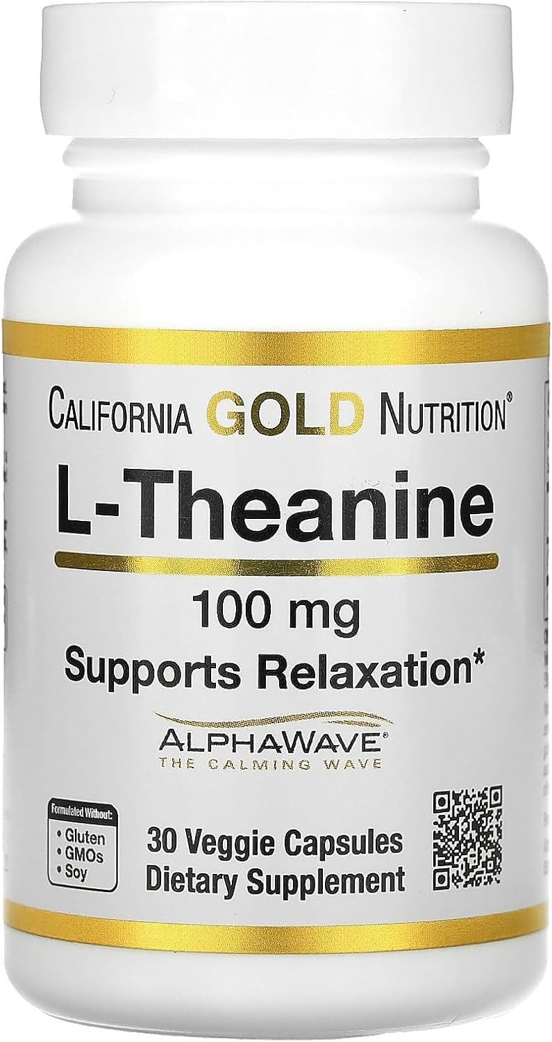 California Gold Nutrition   L-Theanine 100 mg.    30 Veggie Capsules