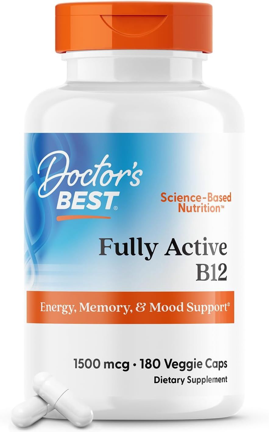 Doctor&#39;s Best Fully Active B12 - 180 Veggie Cap