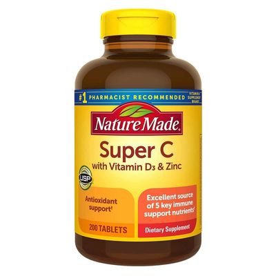 Nature Made Super C with Vitamin D3 and Zinc, 200 Tablets