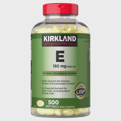 Kirkland Signature Vitamin E 180mg.  500  Softgels