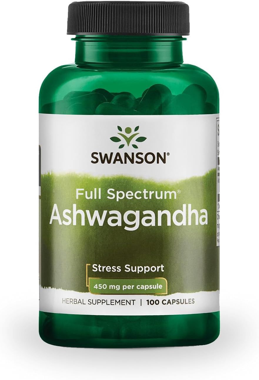 Swanson  Ashwagandha  100 Capsules (450mg Each)