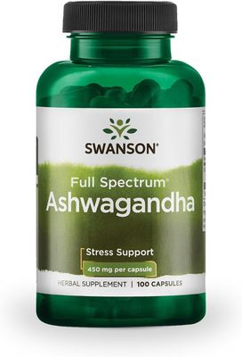 Swanson  Ashwagandha  100 Capsules (450mg Each)