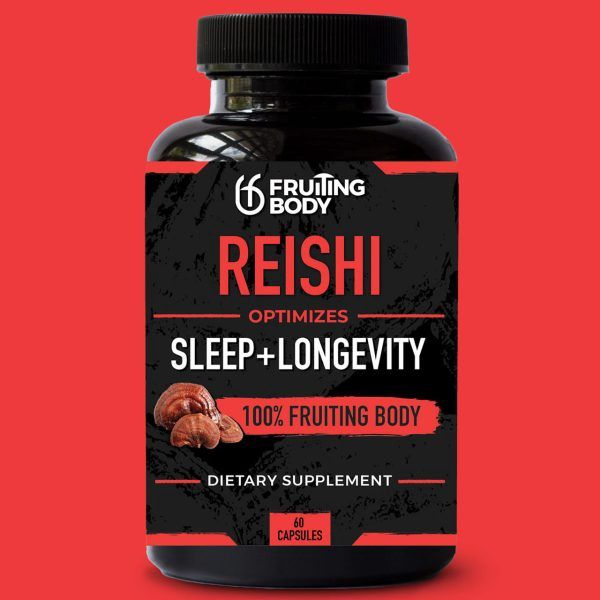 Fruiting Body  Reishi Mushroom  60 capsules