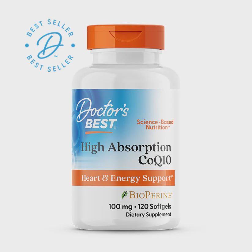Doctor&#39;s Best High Absorption  CoQ10  with  BioPerine   100 mg, 120 Softgels