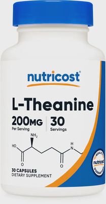 Nutricost   L-Theanine   200 mg.      30 Capsules