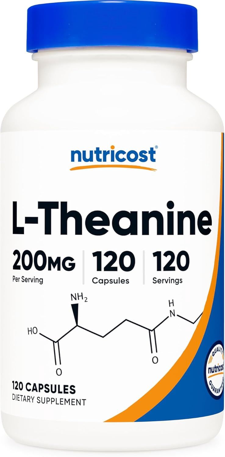 Nutricost L-Theanine 200mg   -  120 Capsules