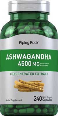 Piping Rock Ashwagandha   4500mg | 240 Capsules