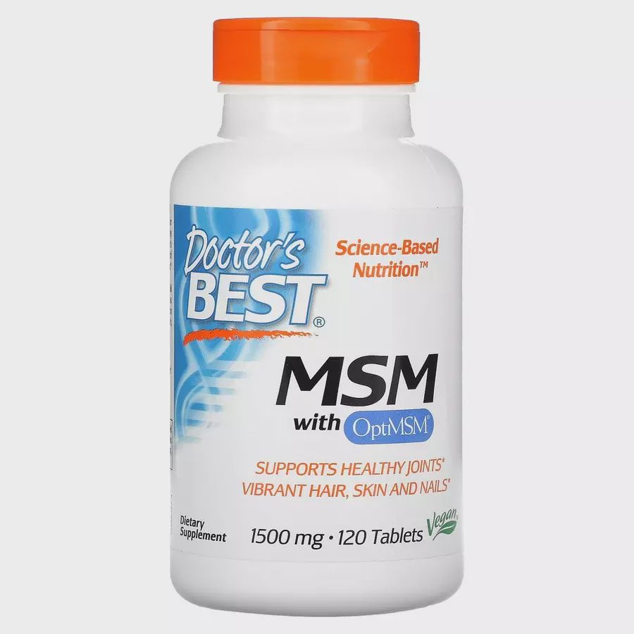 Doctors Best MSM with OptiMSM  1500 mg -   120 Tablets