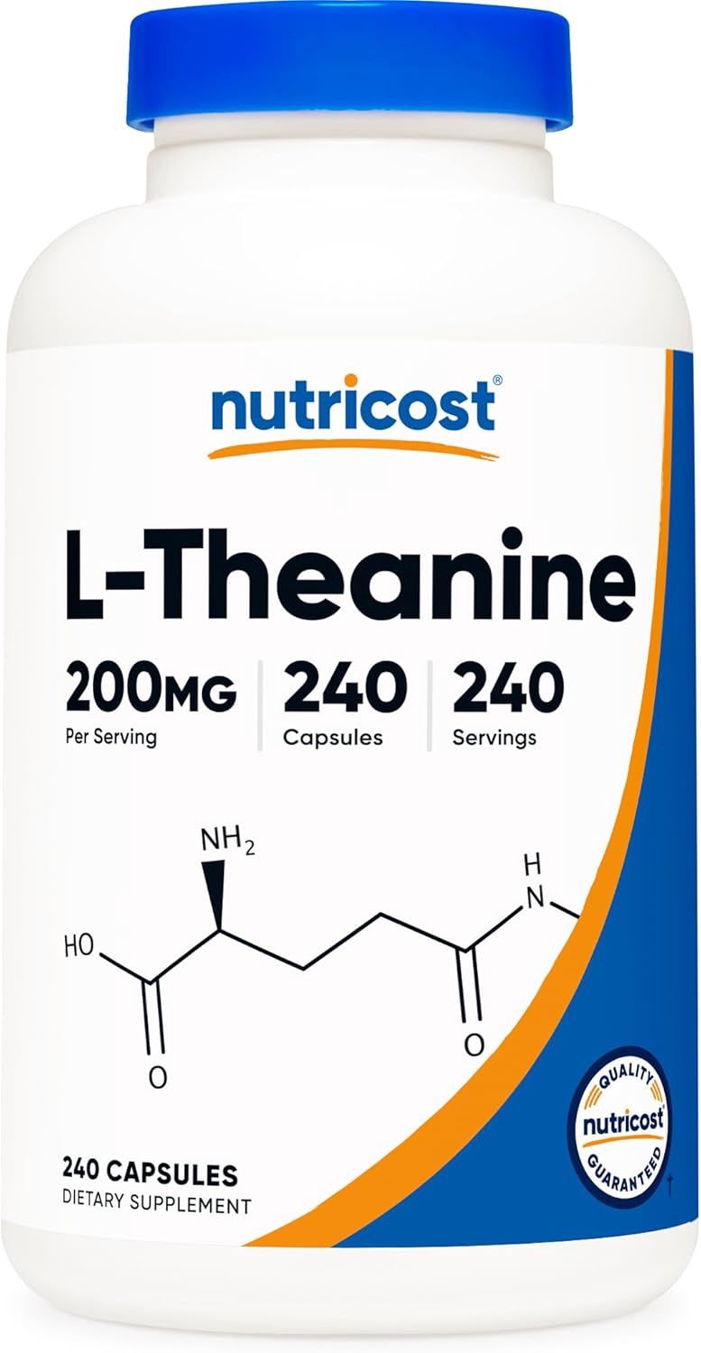 Nutricost L-Theanine 200mg,   240 Capsules - Double Strength