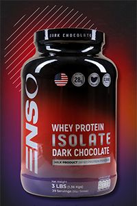 ENSO  Whey 100%    Isolate  3 Lbs., Flavor: Dark Chocolate