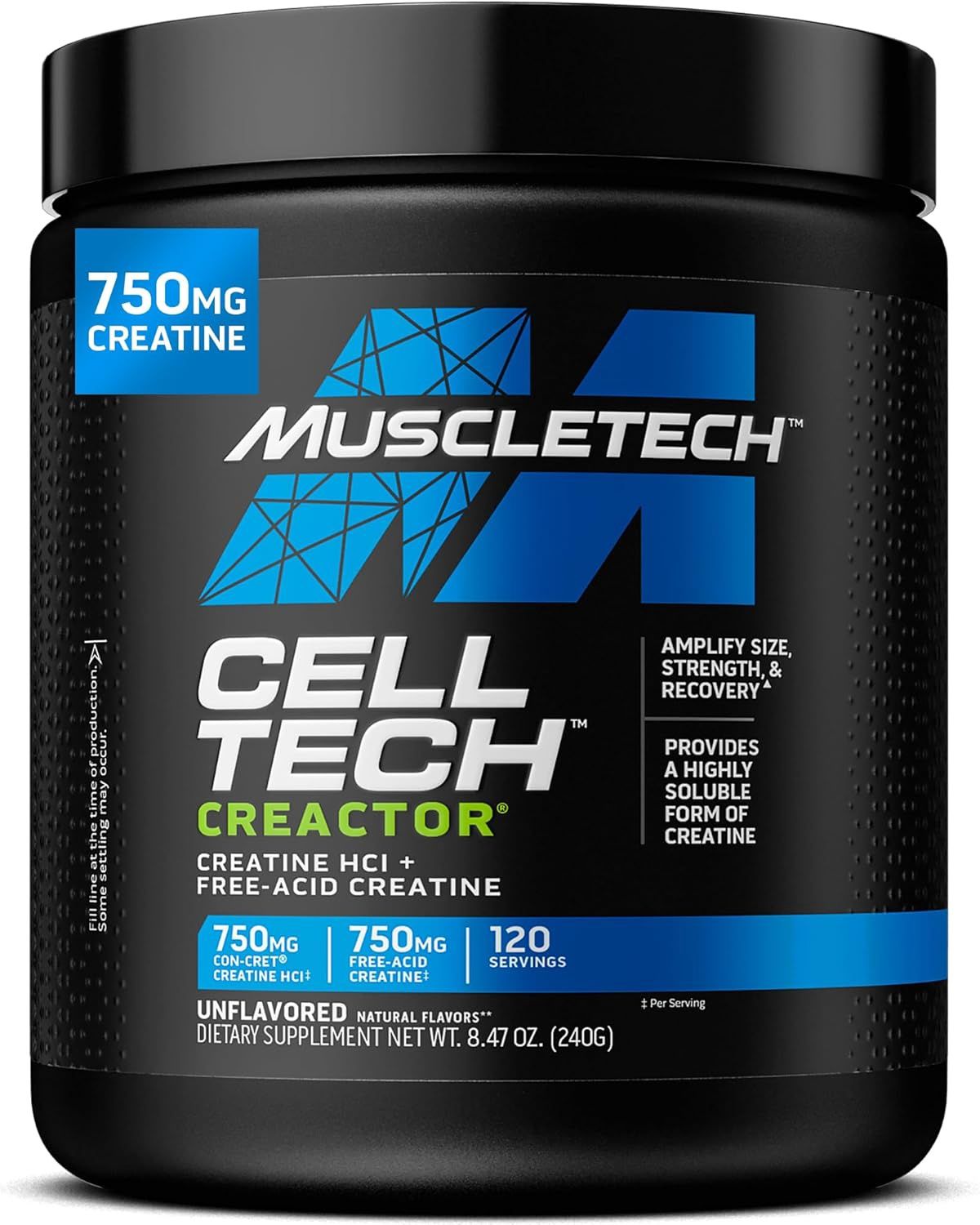 MuscleTech  Cell-Tech  Creactor - Creatine HCl Formula, Flavor: Unflavored