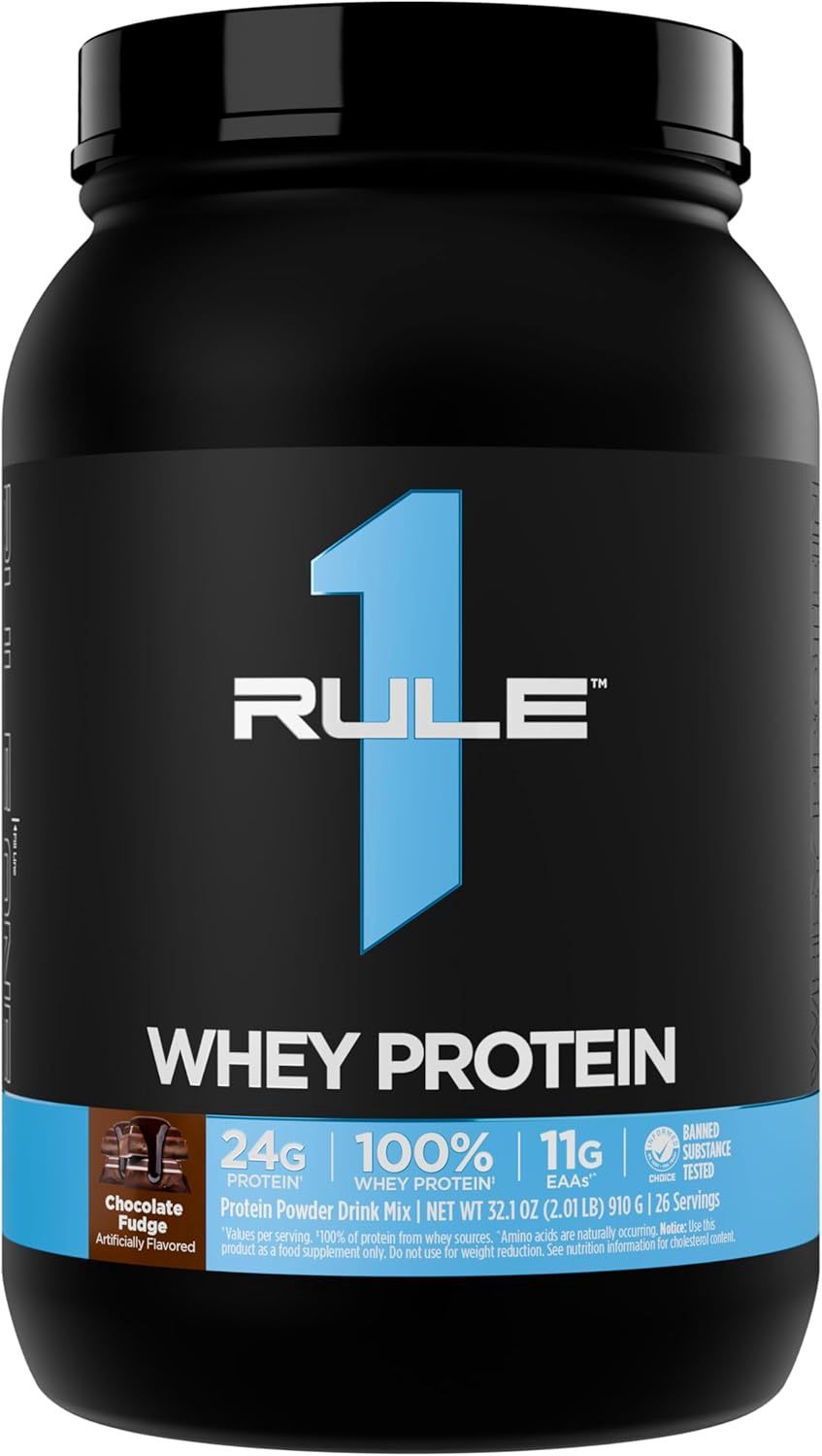Rule 1 Whey Protein  Blend 2 lbs, Flavor: Chocolate Fudge