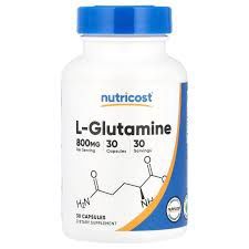 Nutricost   L-Glutamine   800 mg -  30 Capsules.