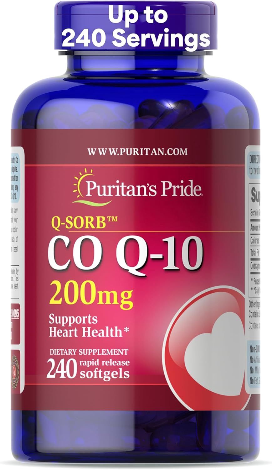 Puritan's Pride  Coenzyme CoQ10   200mg -   240 Solfgels
