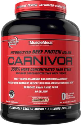 MuscleMeds   Carnivor  Hydrolyzed Beef Protein Isolate   4.19  lbs.   Chocolate Flavored