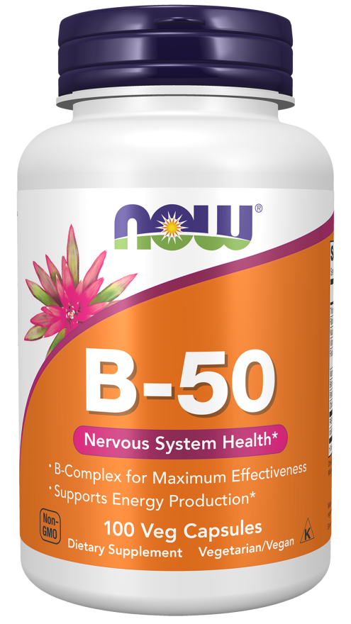 NOW Foods    B-50  ( B - Comples)   100 Veg Capsules