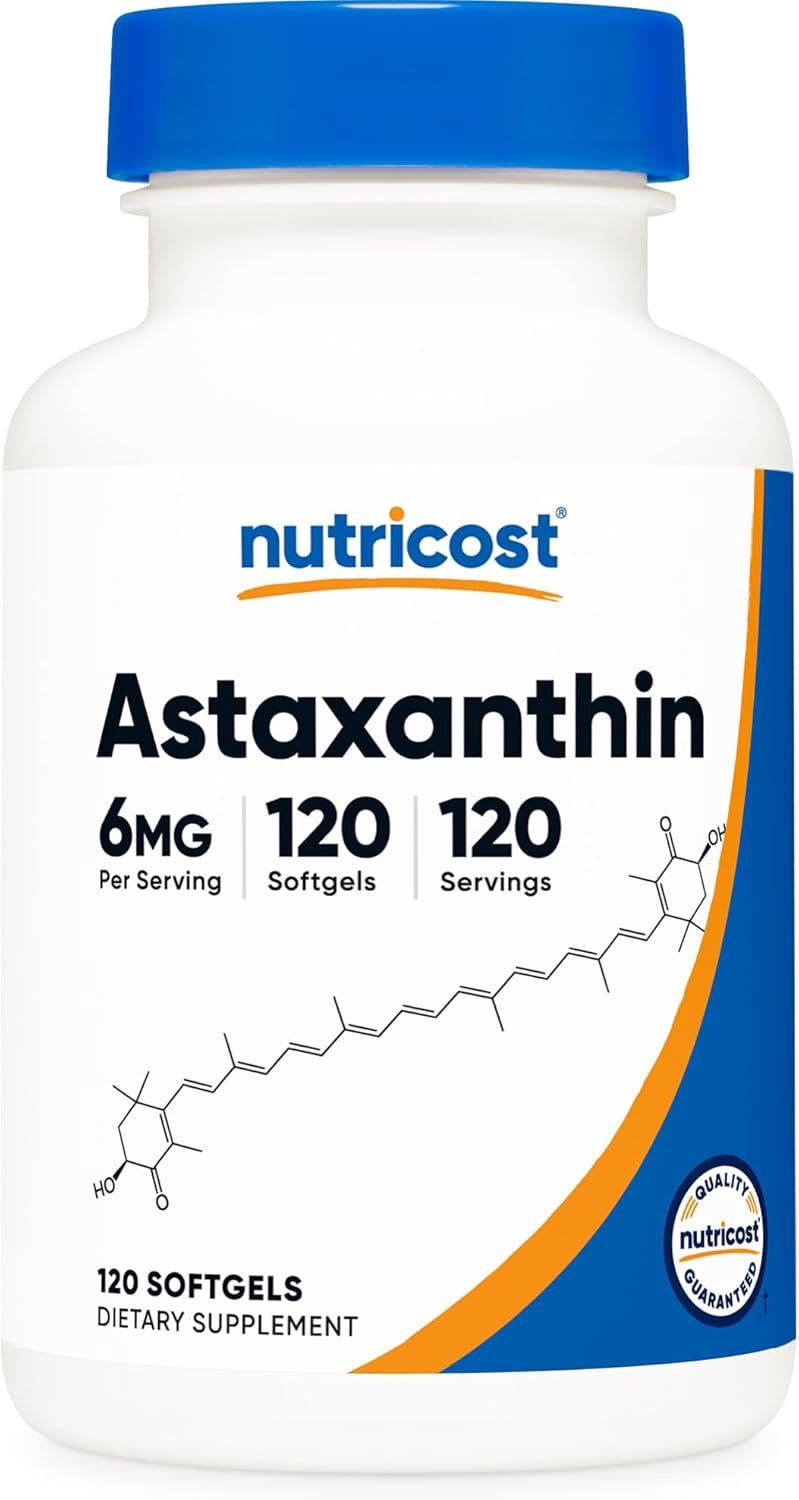 Nutricost    Astaxanthin   6 mg  - 120 Capsules