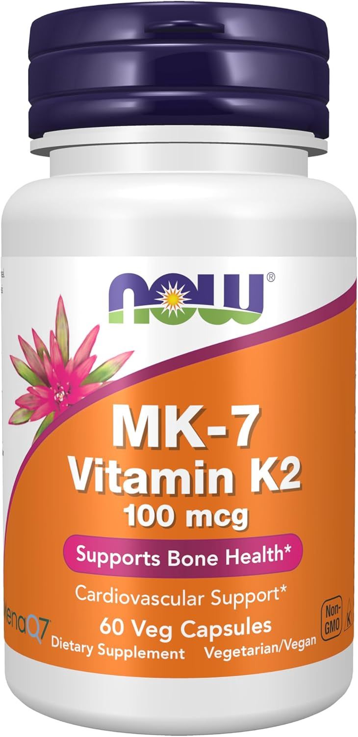 NOW Foods  MK-7 Vitamin  K-2  (100 mcg)  - 60 Veg Capsules