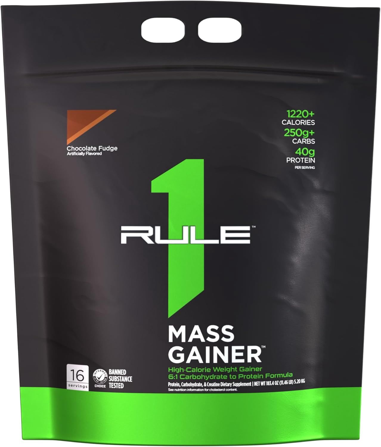 Rule 1 Proteins Mass Gainer  12 Lbs., Flavor: Chocolate Fudge