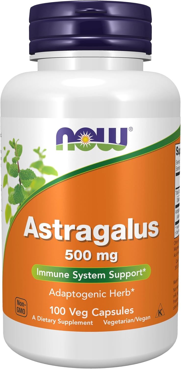 NOW Foods    Astragalus (Astragalus membranaceus) 500 mg.  - 100 Capsules